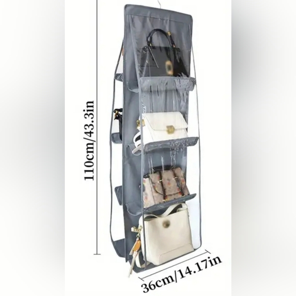 - 8 Pocket Handbag organizer - Gray - Picture 11 of 11